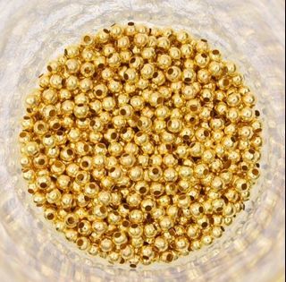 500 grams Gold Metal Ball Spacer for DIY Beads Bracelet Making, Jewelry Making, Rosary Making