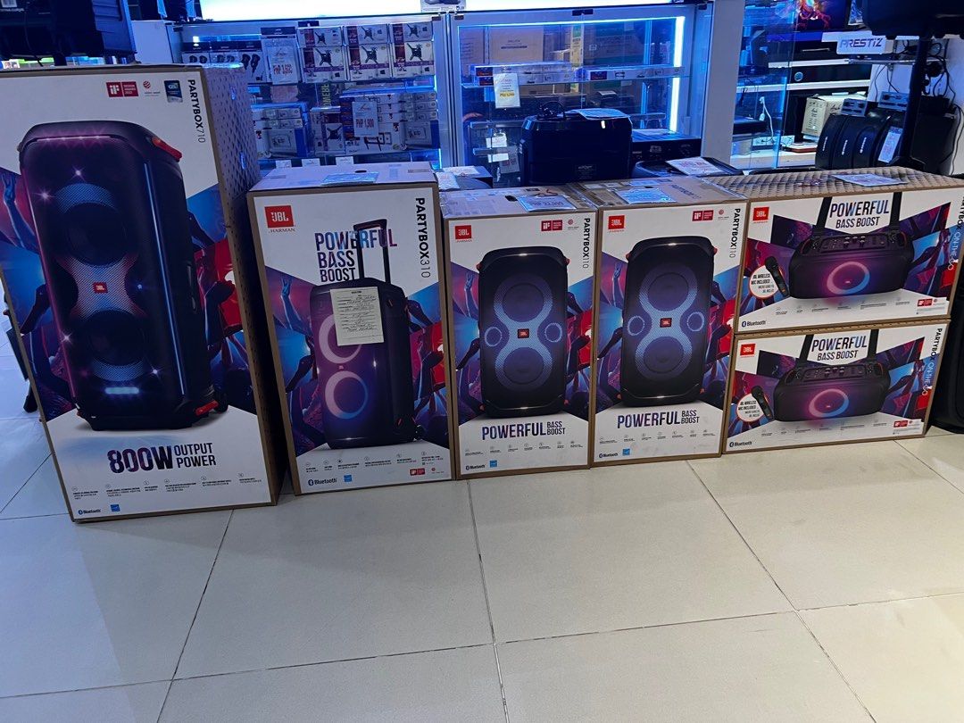 ‼️ JBL PARTYBOX SPEAKERS (Category: Soundbars, Speakers & Amplifiers) located in Manila. Submitted by almnantnr (Listing ID 1298821420, Image 1). Description: Note: For Cash Payment Only For Sale! We Have Physical Stores. Note: Cash ONLY! Or COD (charges may applied) JBL PARTY BOX Partybox 110 - 16,490 Partybox 310 - 22,990 Partybox 710 - 30,990 Partybox On-the-Go - 17,290 Partybox Encore Party - 17,890 1year warranty Parts and Services, with 7 d