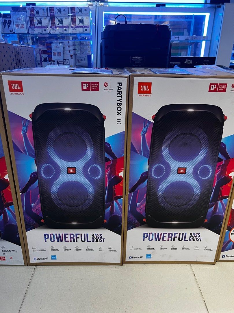 ‼️ JBL PARTYBOX SPEAKERS (Category: Soundbars, Speakers & Amplifiers) located in Manila. Submitted by almnantnr (Listing ID 1298821420, Image 3). Description: Note: For Cash Payment Only For Sale! We Have Physical Stores. Note: Cash ONLY! Or COD (charges may applied) JBL PARTY BOX Partybox 110 - 16,490 Partybox 310 - 22,990 Partybox 710 - 30,990 Partybox On-the-Go - 17,290 Partybox Encore Party - 17,890 1year warranty Parts and Services, with 7 d
