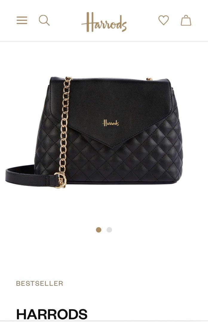 Original Harrods Chelsea Quilt Cross Body Bag