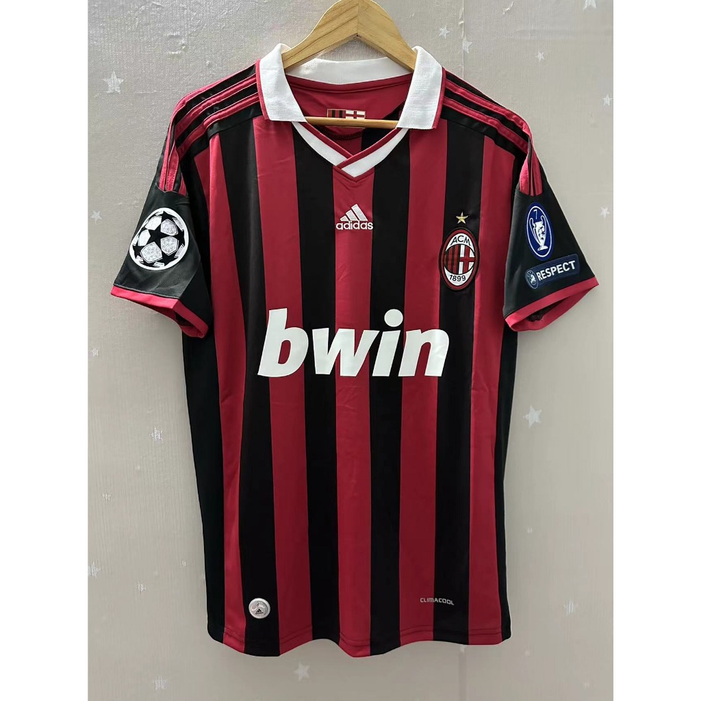 AC Milan Vintage retro Jersey Football retro Jersey 09 10 Season Ronaldinho Maldini Serie A Men s Fashion Activewear on Carousell