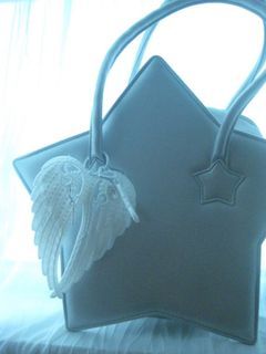 Angel wings bag keyring / trinket