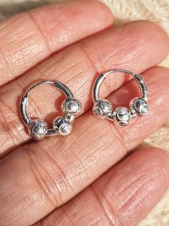 Antique beautiful sterling silver 925 earrings