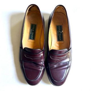 AUTHENTIC COLE HAAN BURGUNDY LOAFERS SIZE 8