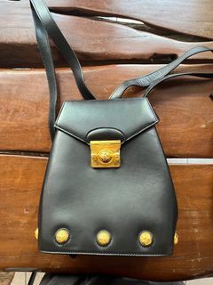 Authentic Vintage Ferragamo Leather Small Backpack