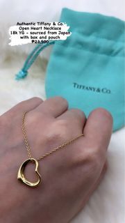 Authentic Tiffany & Co. Open Heart Necklace