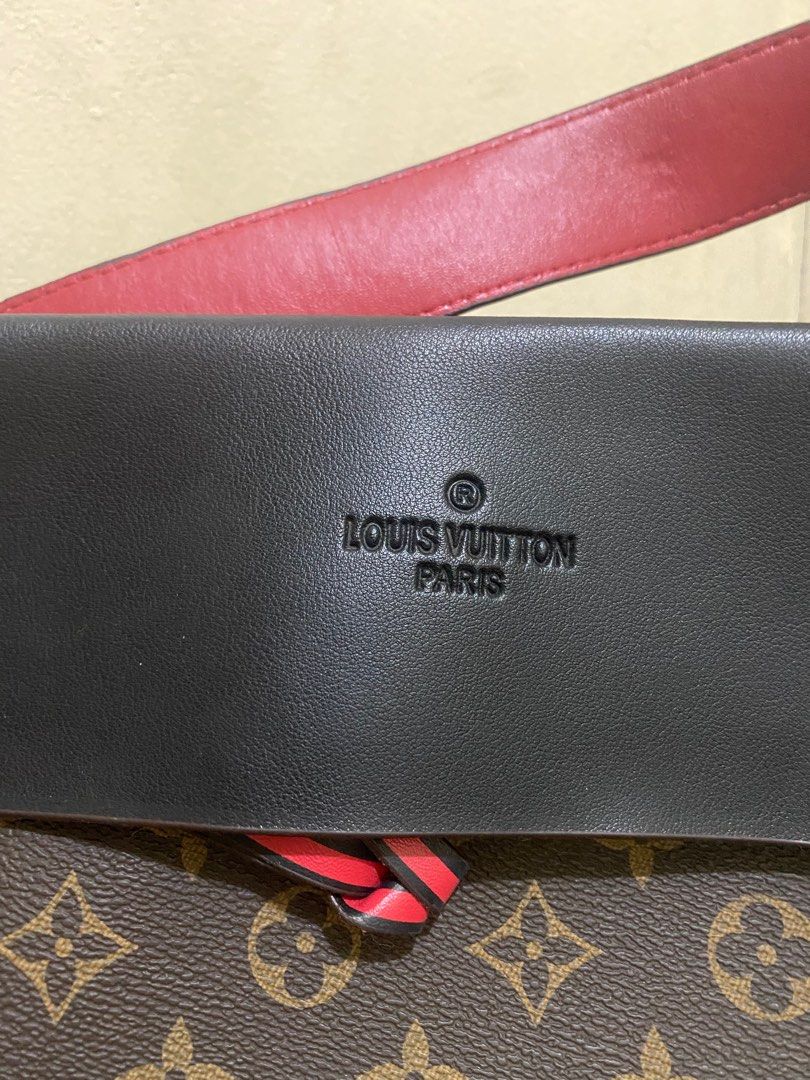 Louis Vuitton bag (2 way) (Category: Luxury Bags & Wallets) located in Quezon City. Submitted by ___rainbow___ (Listing ID 1298908307, Image 3). Description: Issue: see last pic ✅ leather type ✅ mabigat ❗️not authentic upon checking, but mabigat and nice yung leather Rfs: need cash, legit maganda to sa personal! Paayos niyo nalang.