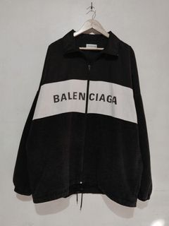 Balenciaga Oversized Nylon Denim Jacket