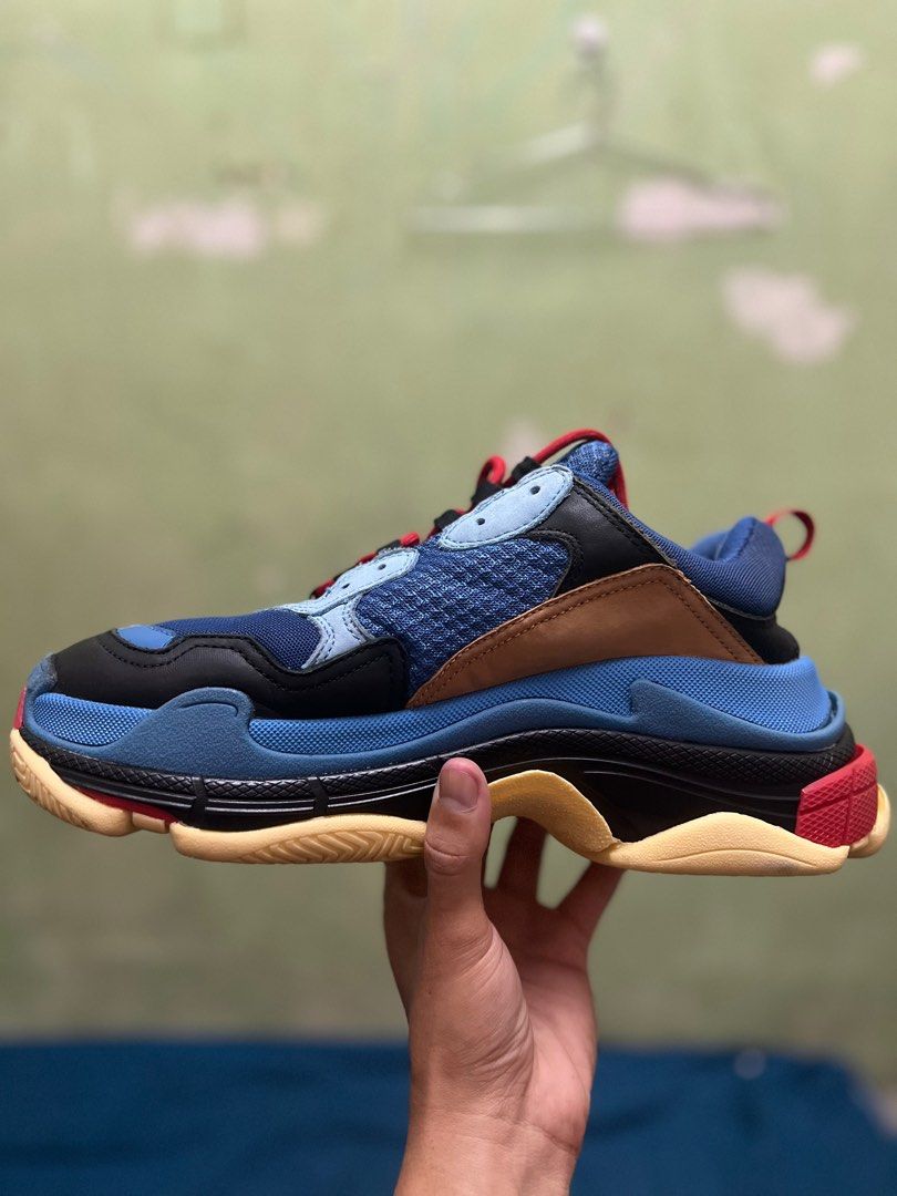 Balenciaga Triple S Blue Yellow Red