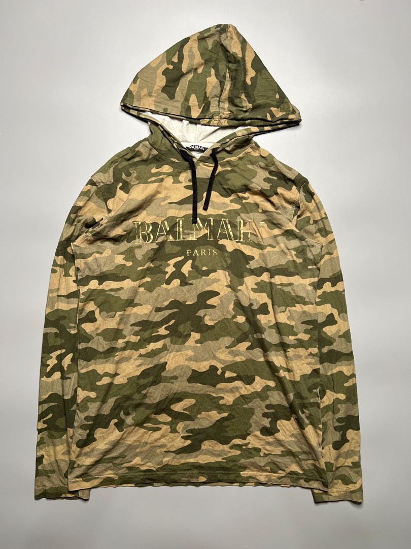 Balmain camo hoodie shop