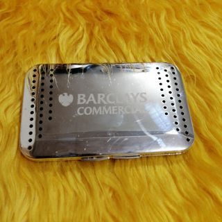 Barclays Commercial metal case cardholder