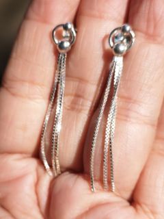 Beautiful Dangle sterling silver 925 earrings