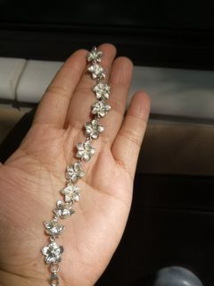 Beautiful flower sterling silver 925 bracelet