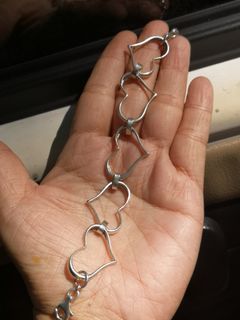 Beautiful Heart sterling silver 925 bracelet