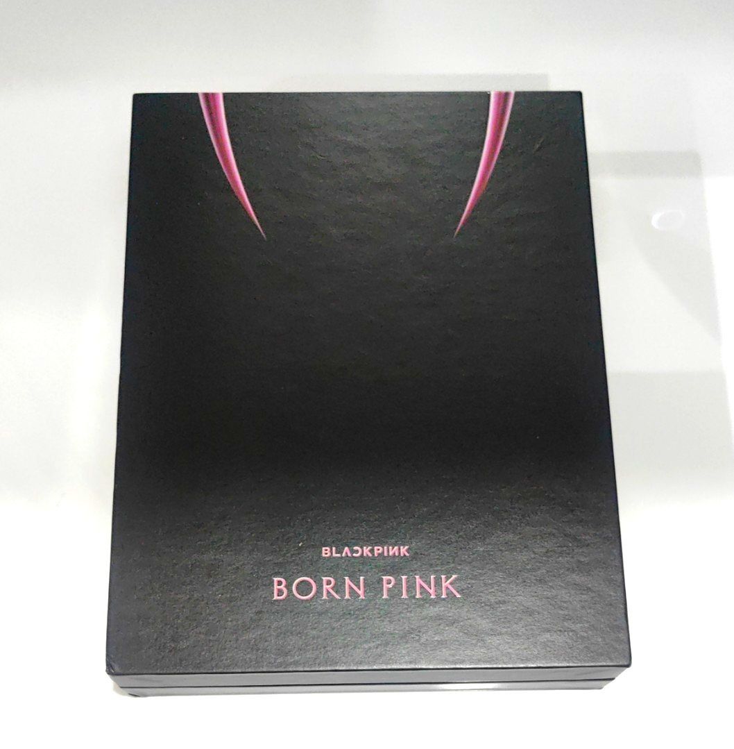 BLACKPINK BORN PINK ALBUM (Category: CDs & DVDs) located in Quezon City. Submitted by declutteritemsxx (Listing ID 1298886290, Image 2). Description: BLACKPINK BORN PINK ALBUM RFS- Decluterring Nakatago lang Inclusions in the photo.