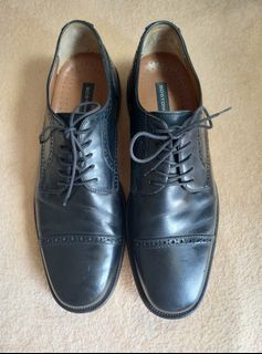 BOSTONIAN Made in Italy Men's Dress Shoes Size 11M 29.5 cms Insole Leather Upper Lining & Sole Bought in the USA