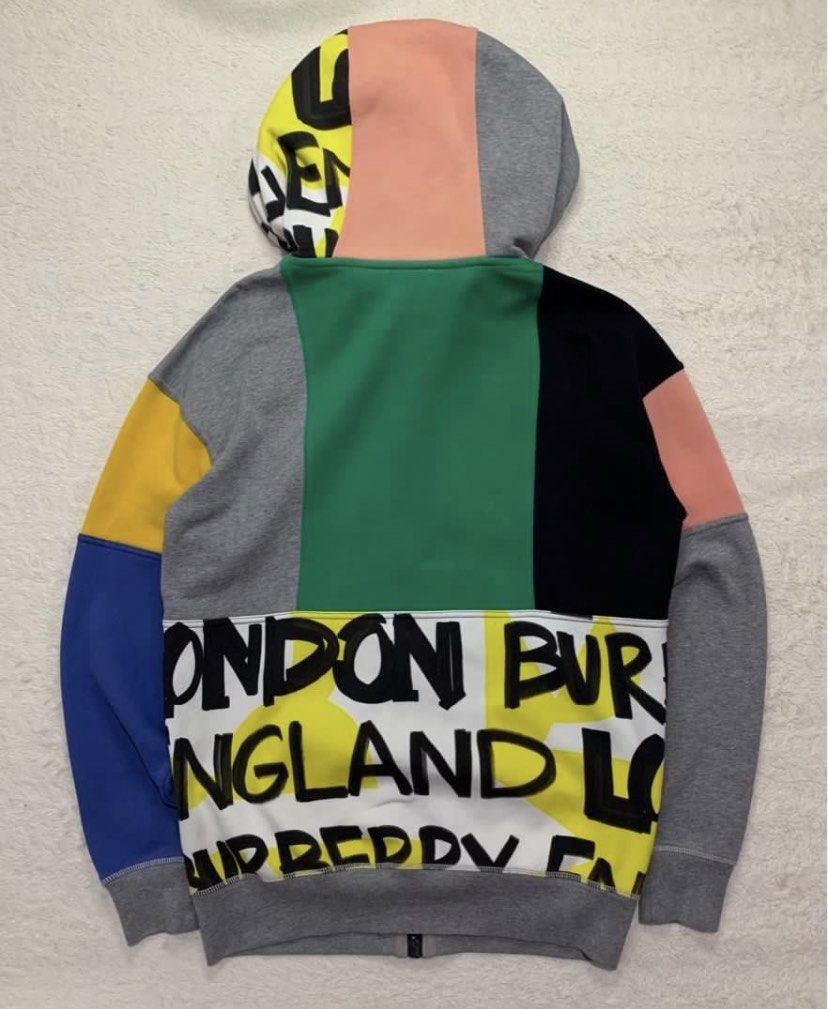 Burberry patchwork hoodie top