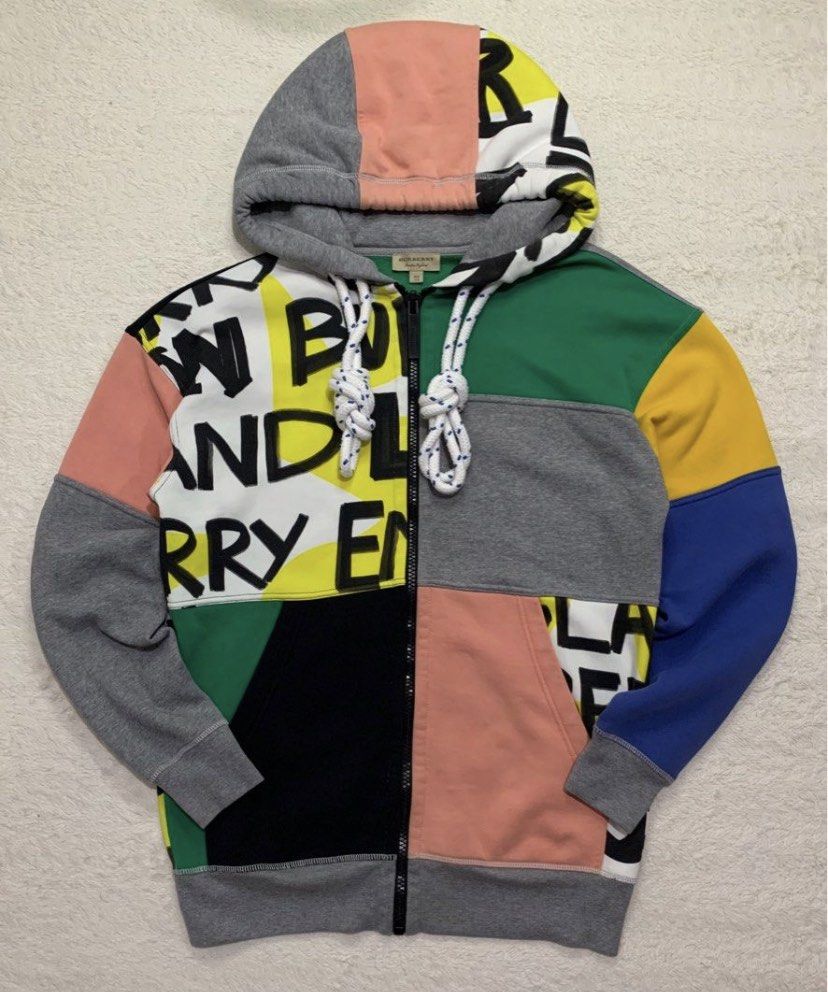 Burberry Oversize Patchwork Hoodie Luxury Apparel on Carousell