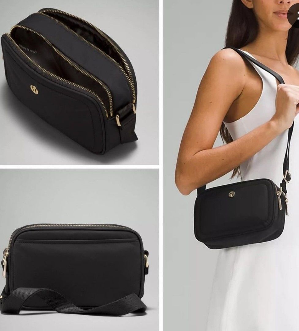 Camera crossbody bag (Category: Cross-body Bags) located in Quezon City. Submitted by finds_stuff (Listing ID 1298950679, Image 1). Description: Bought in Canada Material: nylon.