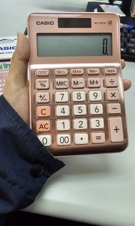 Casio Calculator Mini Desktop Type manual standard MS-120FM rose gold ms120fm
