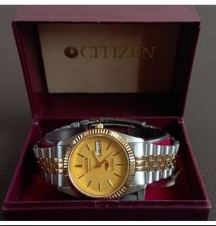 Citizen GN-4W-S Gold Vintage Japanese Elegant Automatic Minimalist Wrist Watch for Men