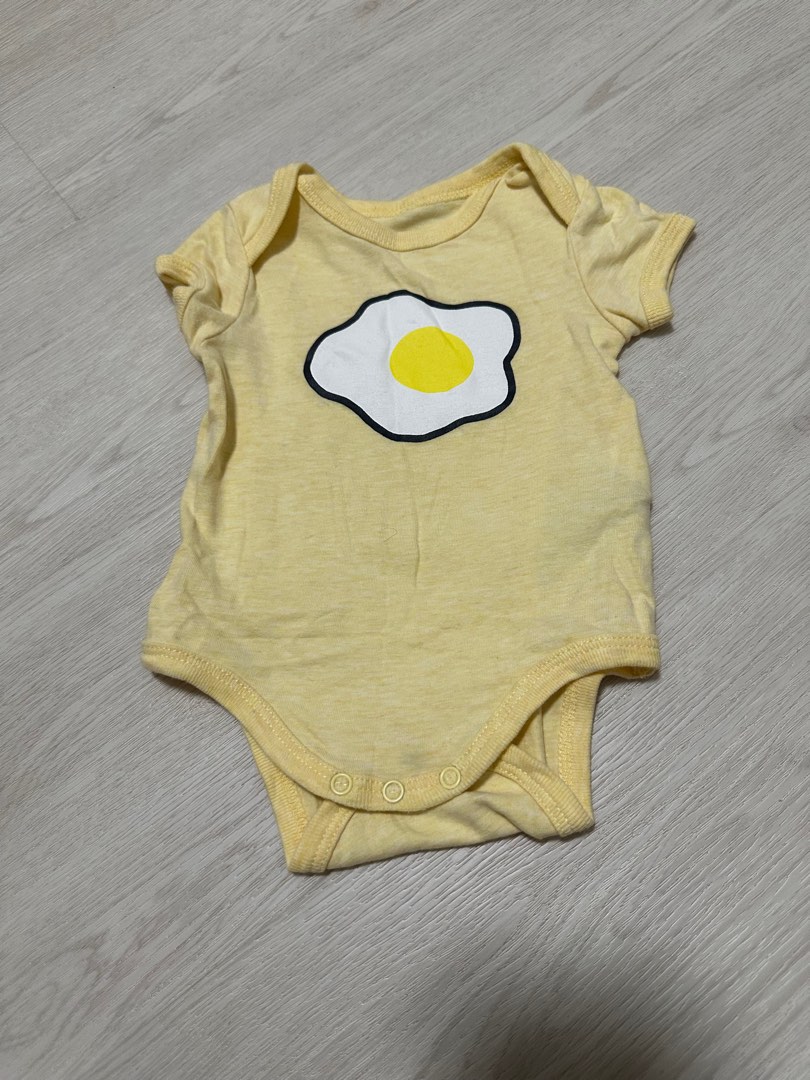 Cotton on short sleeve egg romper 3-6m, Babies Kids, Babies