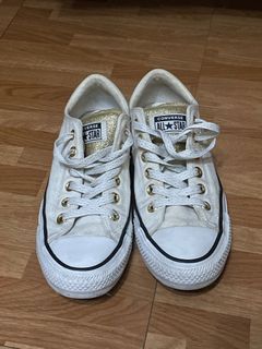 Creamy White Beige Low Cut Chuck Taylor Converse All Star Casual Shoes Sneakers