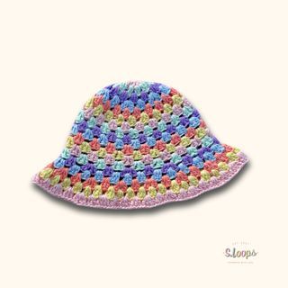 Crochet Colorful Bucket Hat