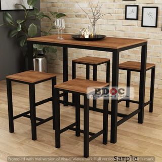 customized dining table with chairs metal legs and frames / office partition / office table / office furniture