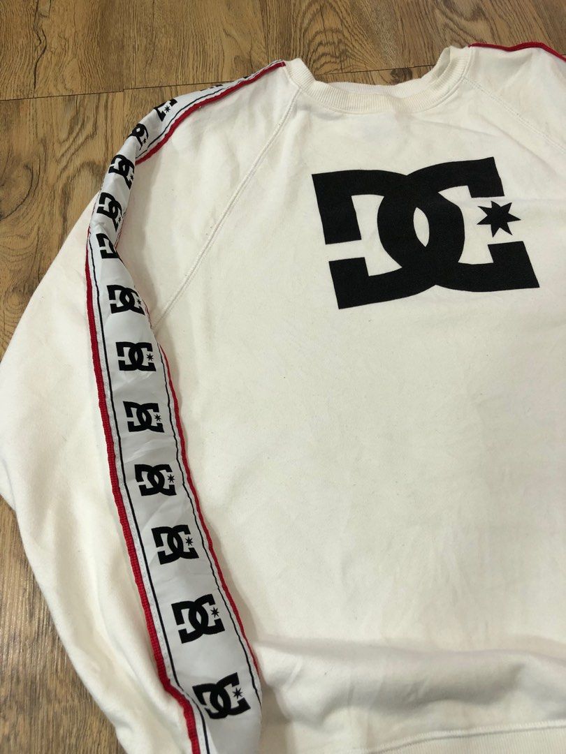 DC ShoeUSA side tape sweatshirt Men s Fashion Tops Sets Hoodies on Carousell