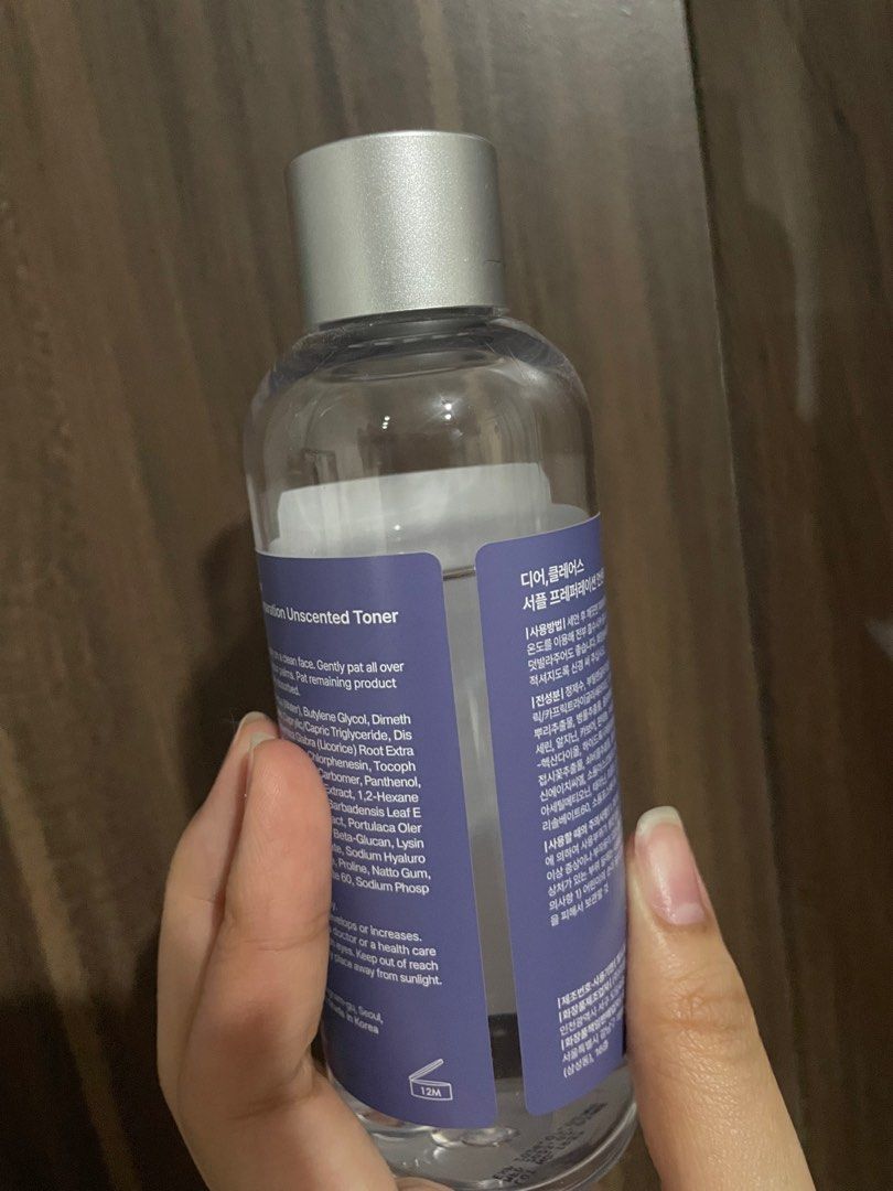 Dear Klairs Supple Preparation Unscented Toner (Category: Face Care) located in Cebu City. Submitted by nikkady (Listing ID 1298792056, Image 2). Description: About 70% full. Rfs: shifting to new brand so its no use already.
