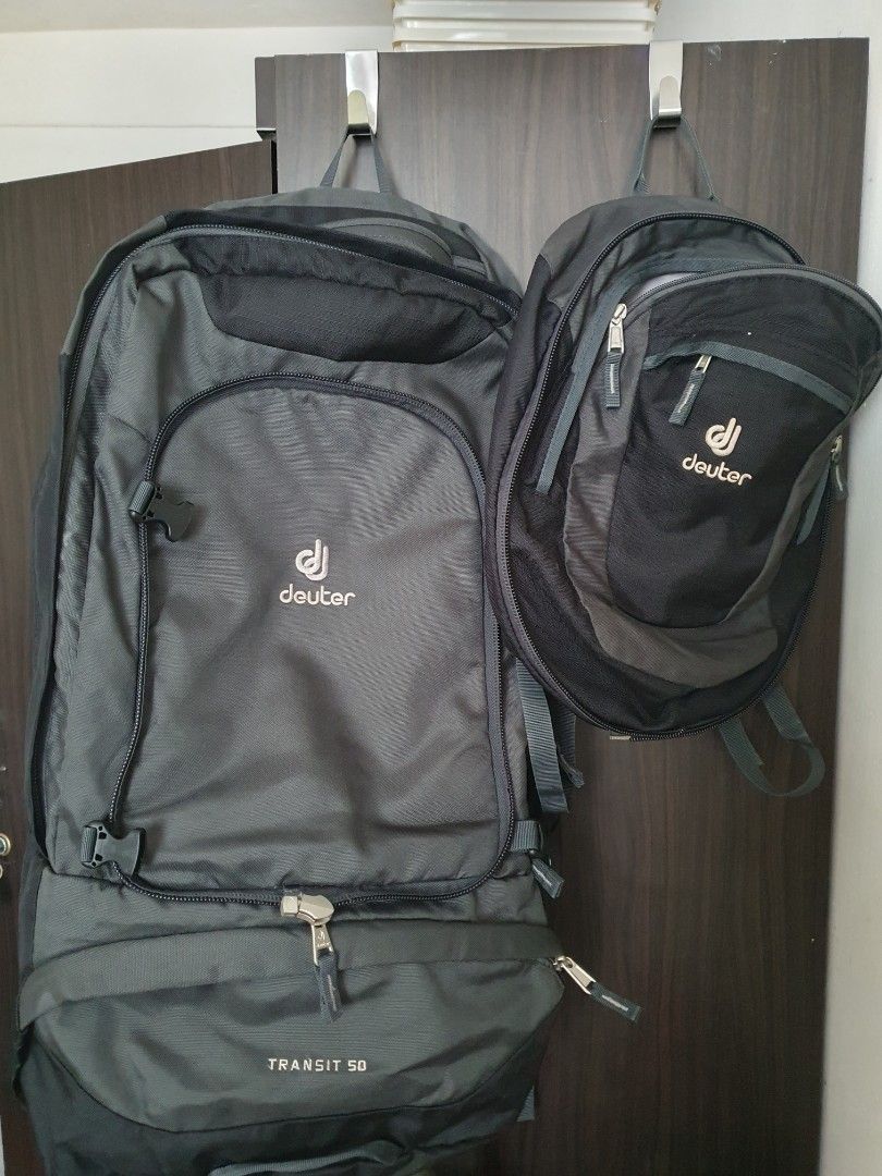 Deuter Backpack 50l with Detachable small bag Men s Fashion Bags Backpacks on Carousell