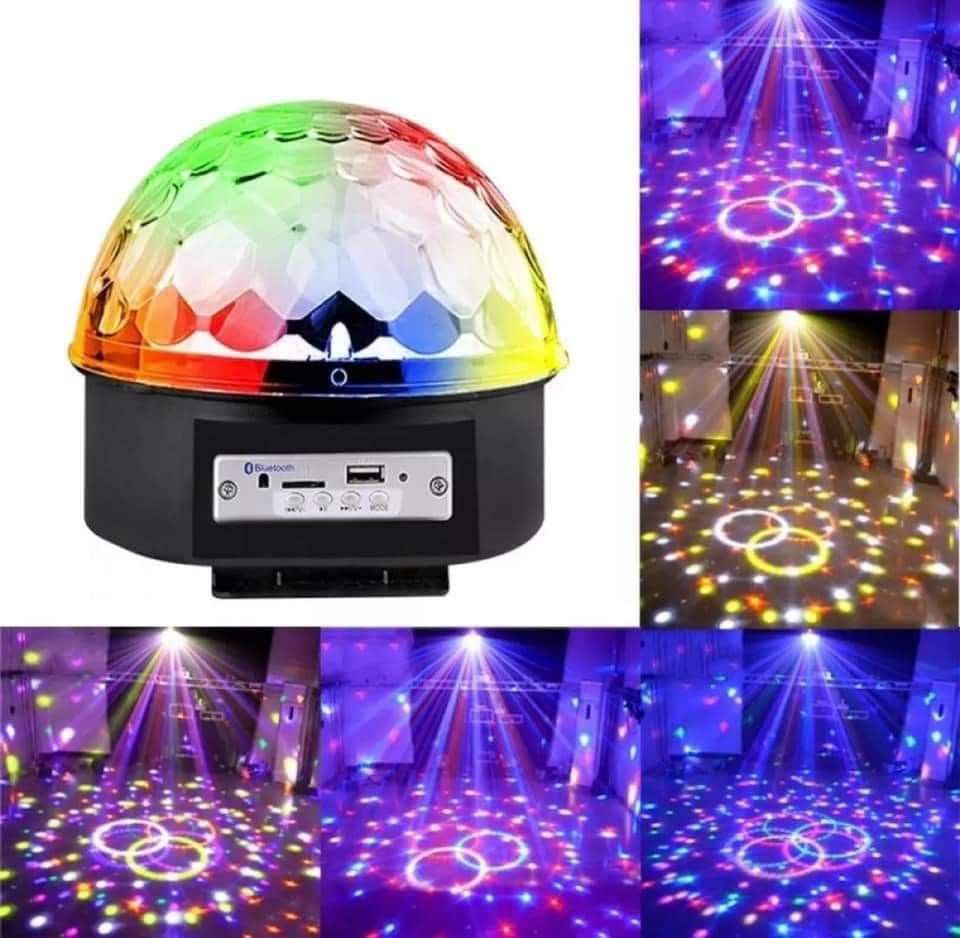 Disco ball light with Bluetooth (Category: Lighting & Studio Equipment) located in Manila. Submitted by yzlshop (Listing ID 1298887137, Image 1). Description: Brand new We offer COD , same day delivery within metro manila via Lalamove/Grab pm for more info. thank you!.