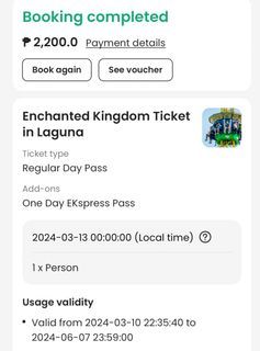 Enchanted Kingdom Ticket express Pass
