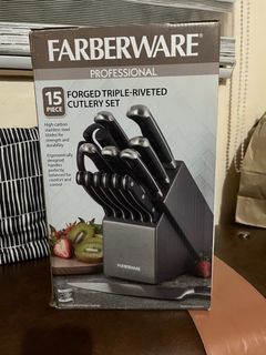 Farberware 15-Piece Forged Triple Rivet Knife Block Set