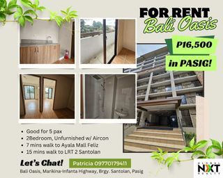 For Rent: 2 BR Condo Unit in Bali Oasis, Pasig