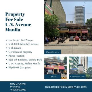 For Sale: Commercial Property, UN Avenue, Manila