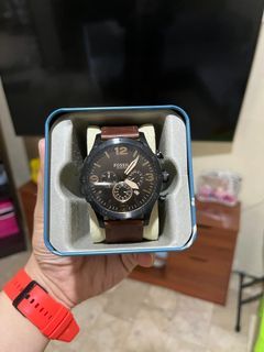 Fossil Nate Chronograph Brown Leather Watch