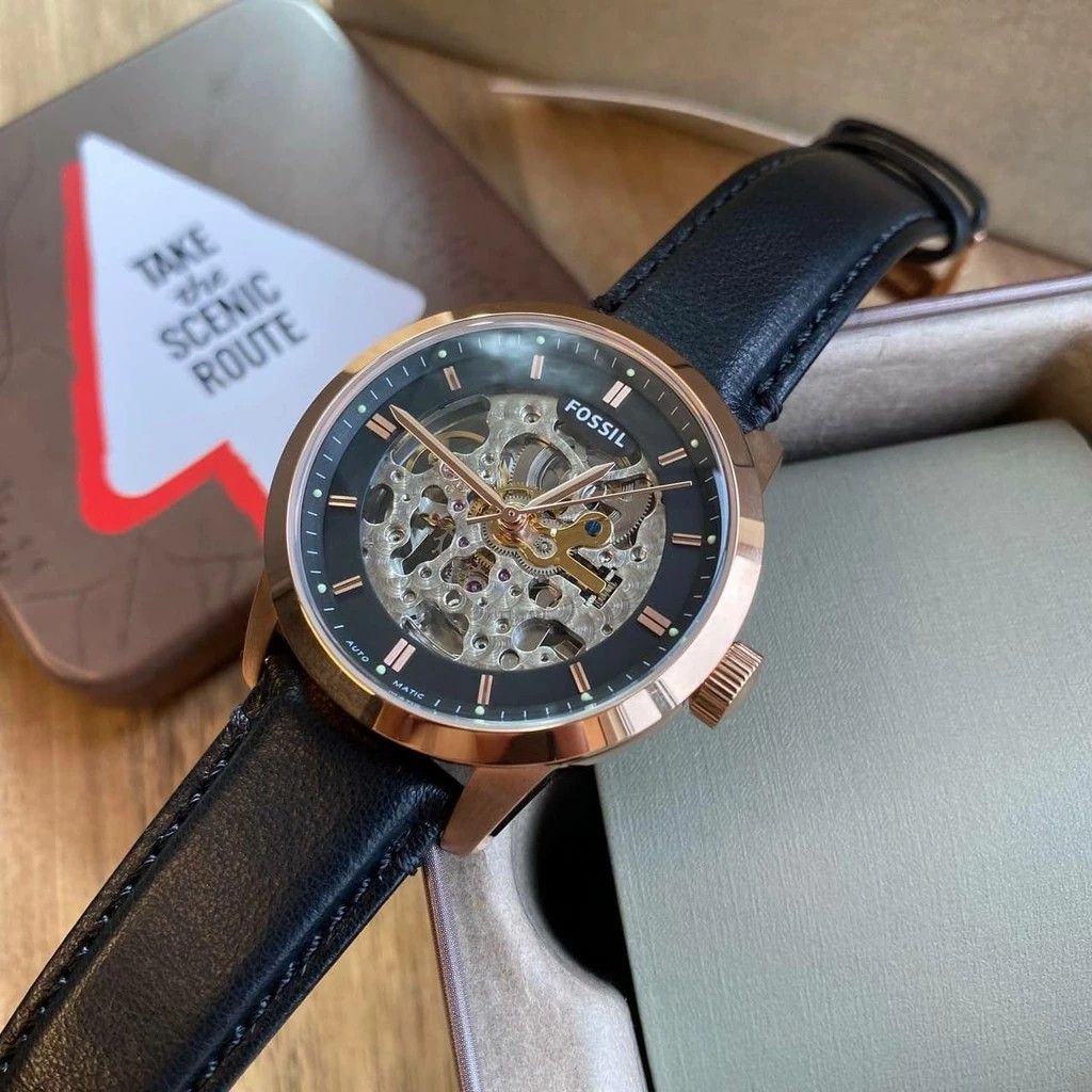 Fossil Townsman Skeleton Automatic Dial Men s Watch ME3084