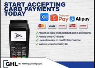 Ghl pos terminal for credit card/devit card and e-wallets