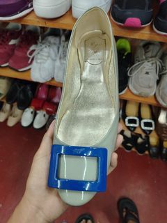 gray blue roger vivier sandal