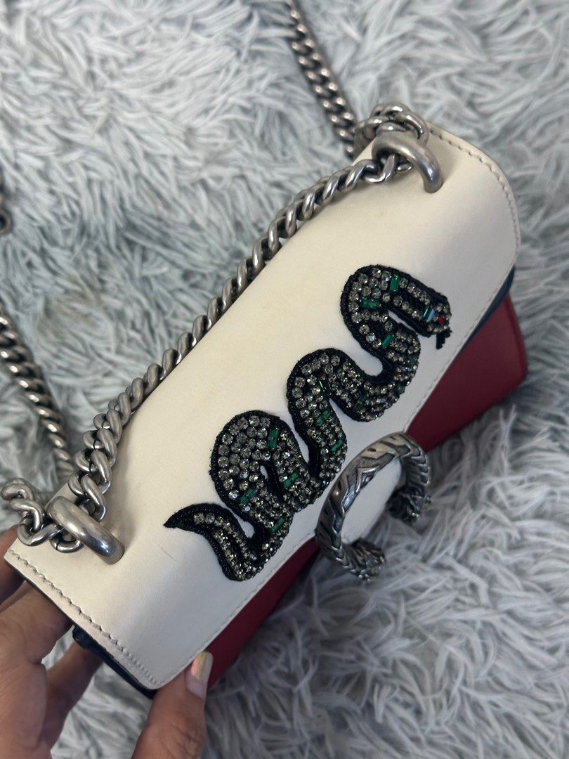 GUCCI Mini Dionysus Crystal Snake Embroidered Shoulder Bag