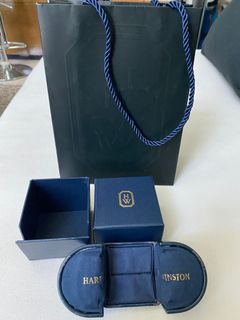 Harry Winston Ring Box with Paper Bag (ring not included)