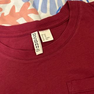 H&M Divided Red Cropped Top