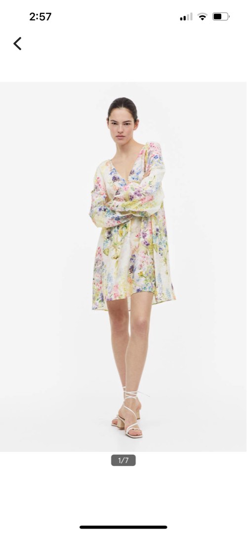 H&M Flower Loose Dress, Women's Fashion, Dresses & Sets, Dresses on  Carousell
