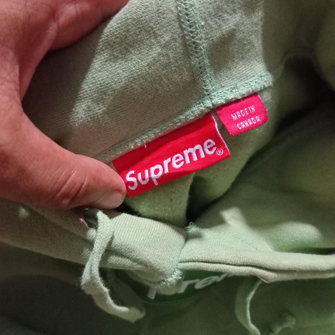 HOODIE SUPREME SAGE LOGO BOX Fesyen Pria Pakaian Baju Luaran di Carousell