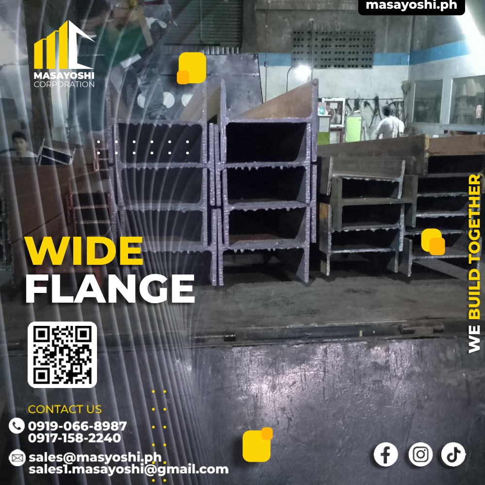 I BEAM, WIDE FLANGE 8 X 4 10# 6MTRS, Ibeam, Angle Bar, Cyclone Wire ...