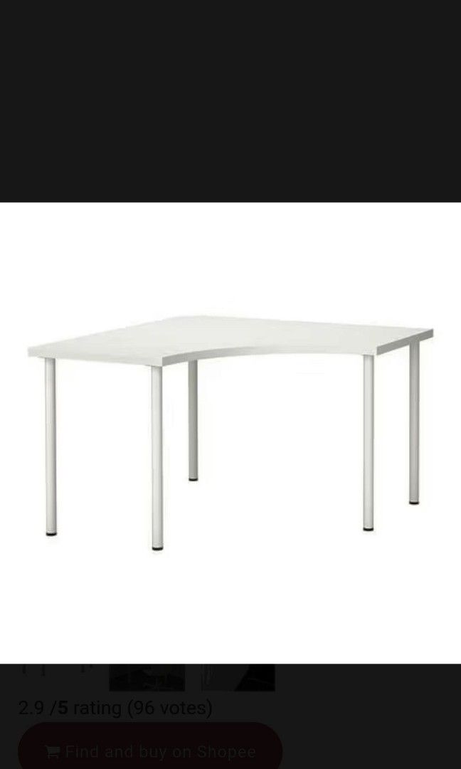 IKEA Linnmon Corner Desk, Furniture & Home Living, Furniture, Tables & Sets on Carousell