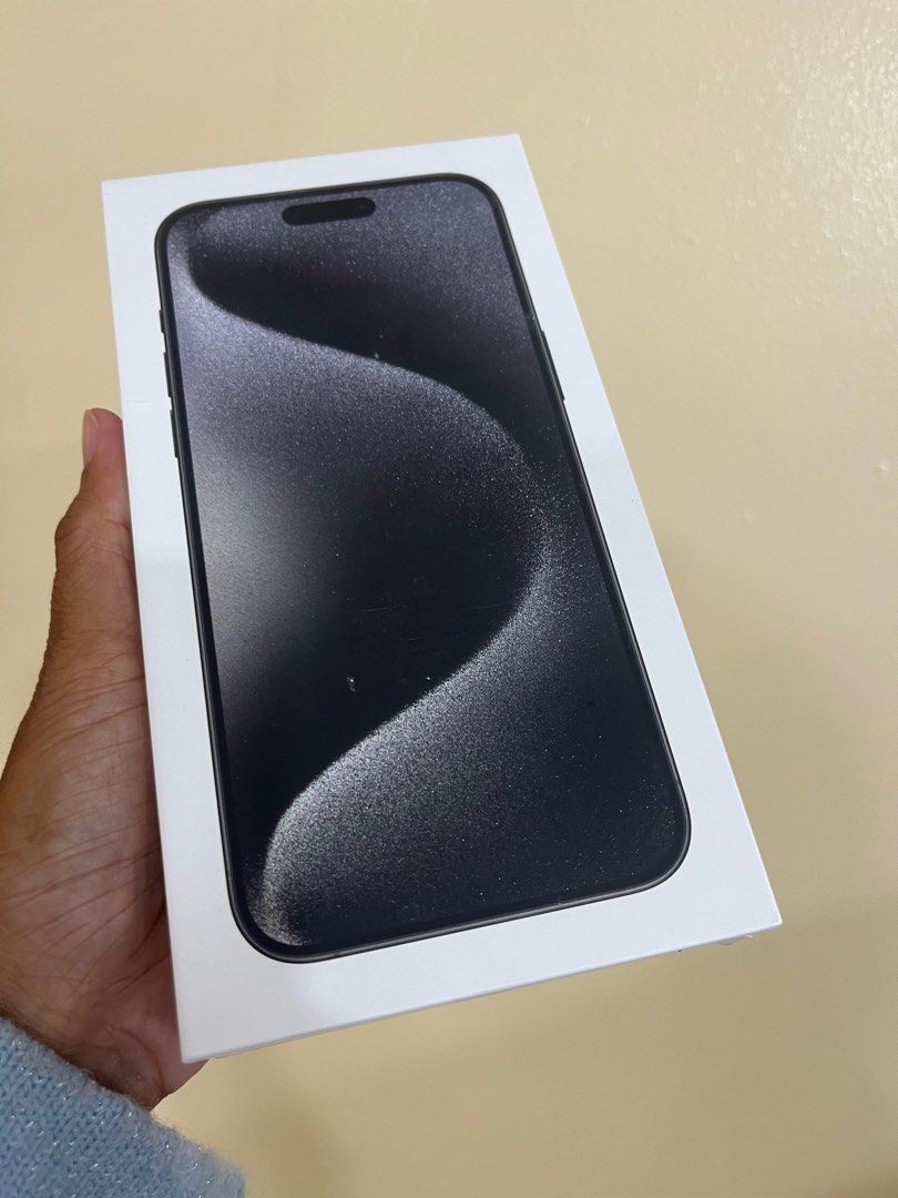 Iphone 15 Pro Max 256gb Black Titanium (Category: iPhone 15 Series) located in San Juan City. Submitted by AshleyandLynGeneralmerchandise (Listing ID 1298846534, Image 3). Description: We accept trade in Credit card / Home Credit Shipping Meet ups / Delivery Fb page: Ashley & Lyn.