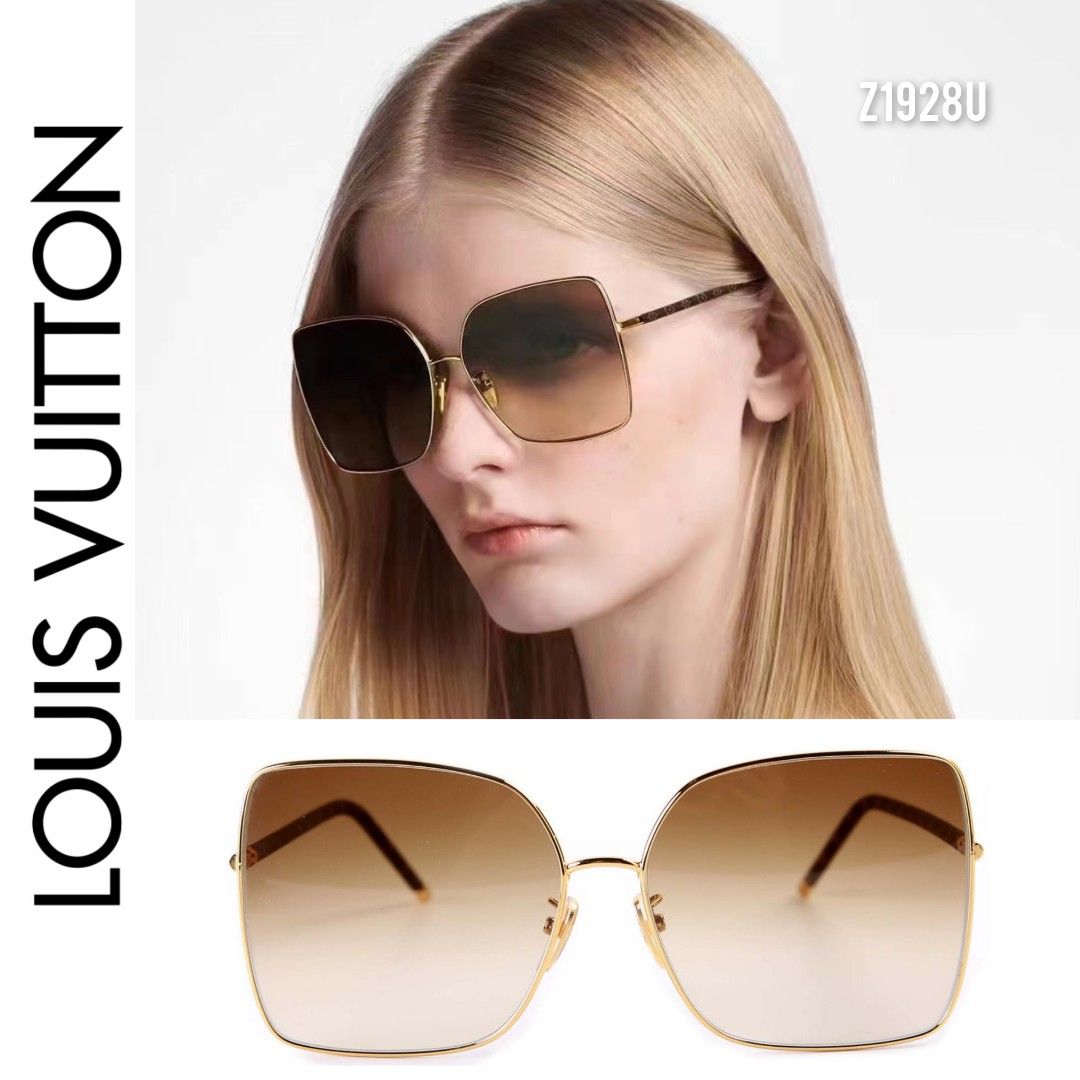 Louis Vuitton z1928u first metal square sunglasses, Women's